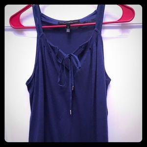 White House Black Market blue tank top